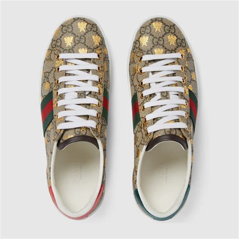 gucci per supreme scarpe|Women's Ace Sneaker GG Supreme Canvas With Gold Bees.